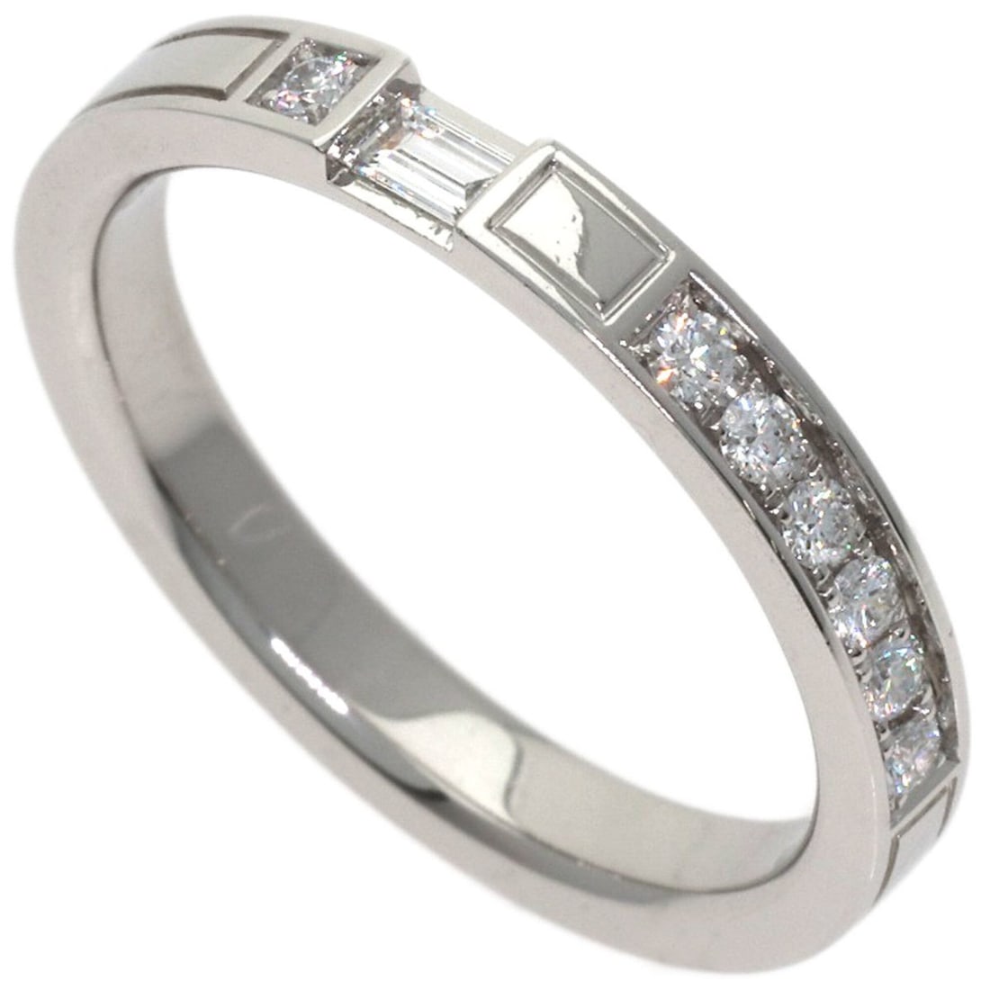 Harry Winston Traffic Accent Band Diamond Ring, Platinum PT950, Women's.: --- Catalog ---Category: SizeJP Size: 14US Size: 7Category: DesignType: Band ringStone: DiamondGender: WomenMaterial: Platinum 950Category: GeneralBrand: Harry Winston--- Item List ---Section: Conditi