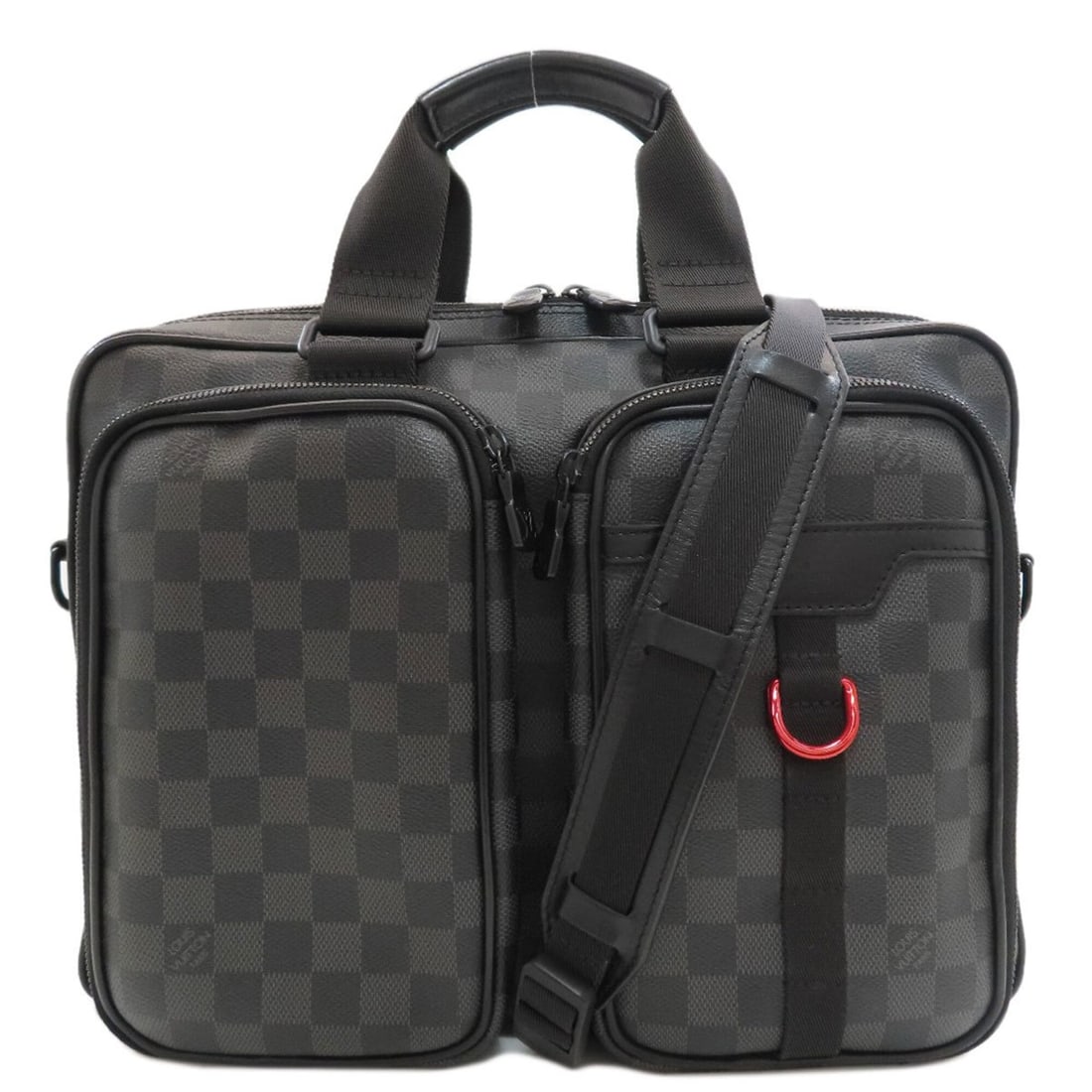 Louis Vuitton M40278 Utility Business Bag, Damier Canvas, Men's LOUIS VUITTON: --- Catalog ---Category: SizeSize (HxWxD): 26.5cm x 35cm x 6.5cm / 10.43'' x 13.77'' x 2.55''Category: DesignColor: Damier Canvas, EbeneGender: MenMaterial: Damier Canvas Category: GeneralMPN: M40278B