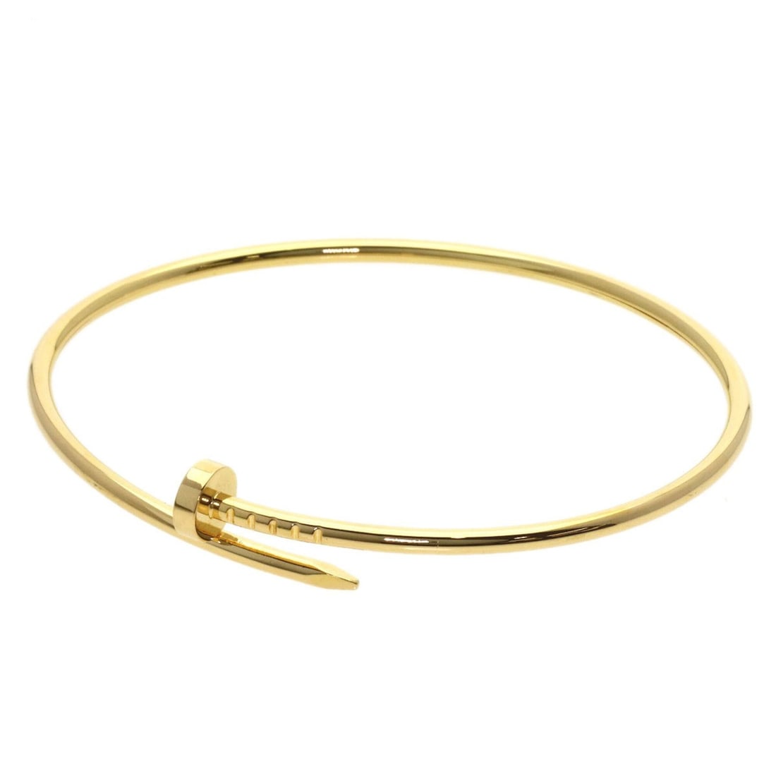 Cartier Juste un Clou SM #19 Bracelet 18K Yellow Gold Women's CARTIER: --- Catalog ---Category: SizeLength: 19cm / 7.48''Category: DesignType: Charm braceletGender: WomenMaterial: Yellow gold (18K)Category: GeneralBrand: Cartier--- Item List ---Section: ConditionRanking: