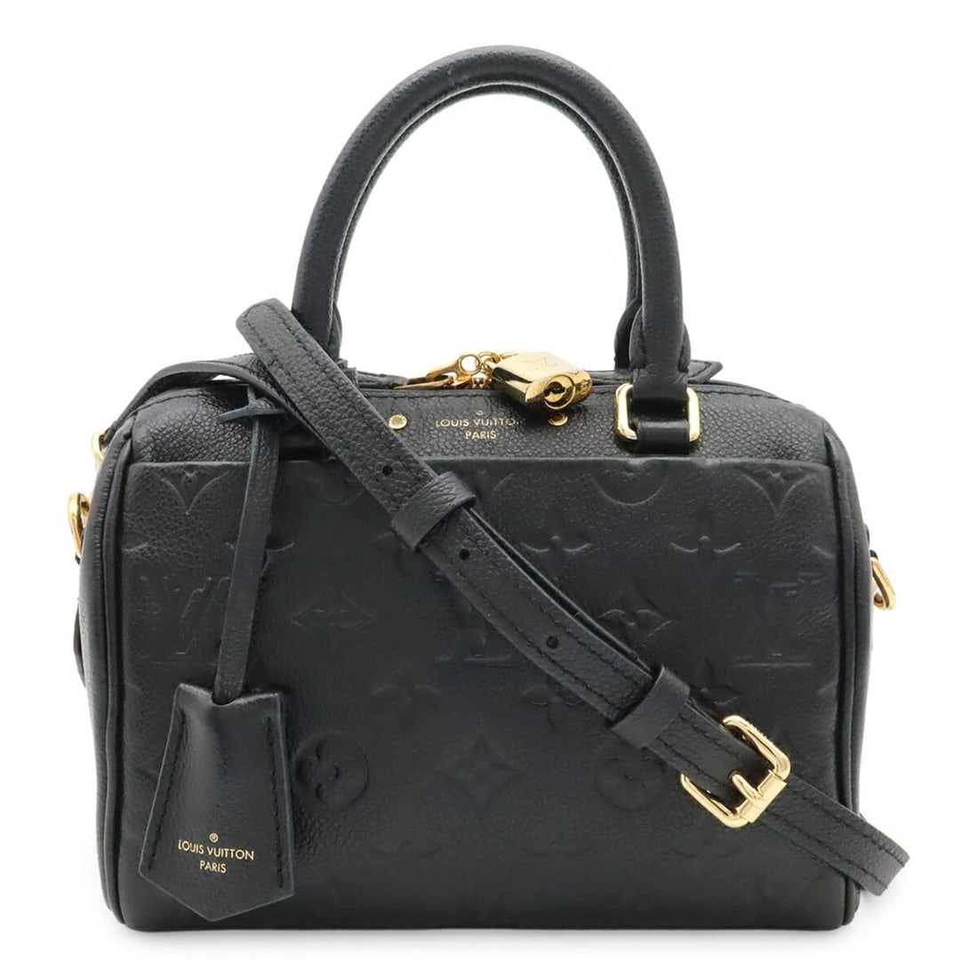 LOUIS VUITTON Louis Vuitton Monogram Empreinte Speedy Bandoulière 20 Handbag Shoulder Bag Noir: --- Catalog ---Category: SizeSize (HxWxD): 14.5cm x 20cm x 12cm / 5.7'' x 7.87'' x 4.72''Category: DesignType: Handbag, Shoulder bagColor: NoirGender: WomenMaterial: Monogram Empreinte , Leather Categ
