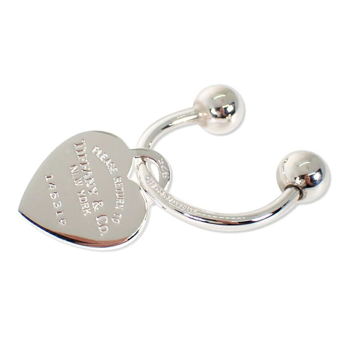 TIFFANY & Co. 925 Return to Tiffany Heart Tag Keyring