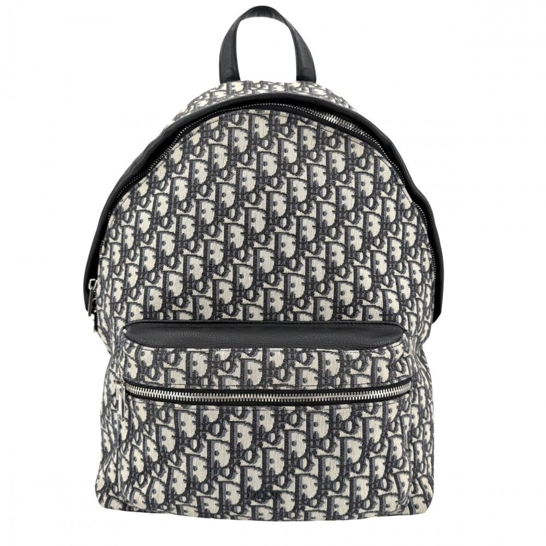 Christian Dior Men's Rider Backpack, Oblique Design, Canvas and Leather, Beige/Navy, Silver Hardware: --- Catalog ---Category: SizeSize (HxWxD): 43cm x 29cm x 15cm / 16.92'' x 11.41'' x 5.9''Category: DesignType: BackpackColor: Beige, Black, NavyGender: MenMaterial: Canvas , Leather Hardware Color: Si