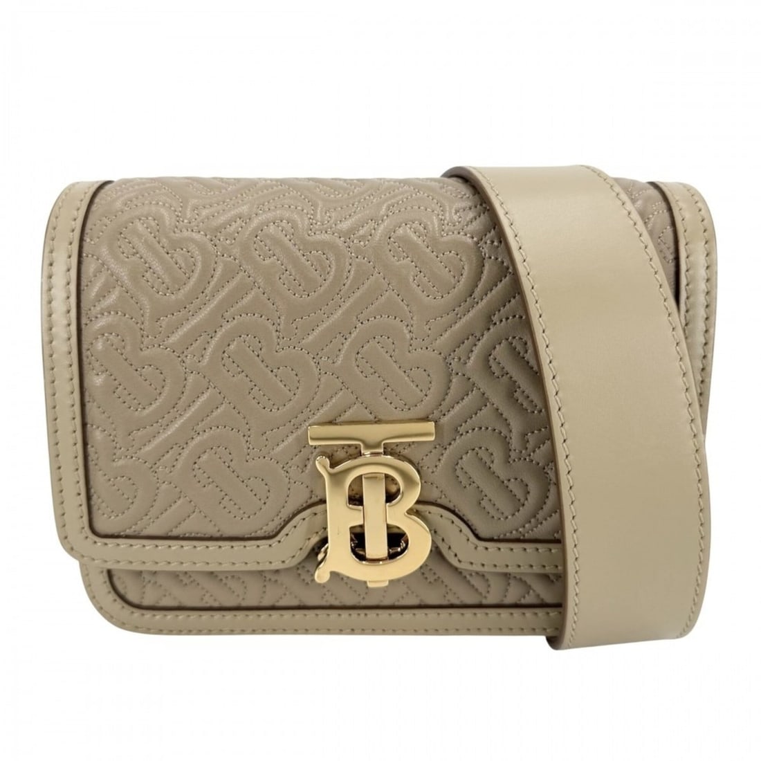 Burberry Women's Body Bag with TB Logo Monogram, Waist Bag, Shoulder Crossbody Leather, Beige, Gold: --- Catalog ---Category: SizeSize (HxWxD): 13cm x 17cm x 6cm / 5.11'' x 6.69'' x 2.36''Category: DesignType: Sling bagColor: BeigeGender: WomenMaterial: Leather Hardware Color: GoldCategory: GeneralBr