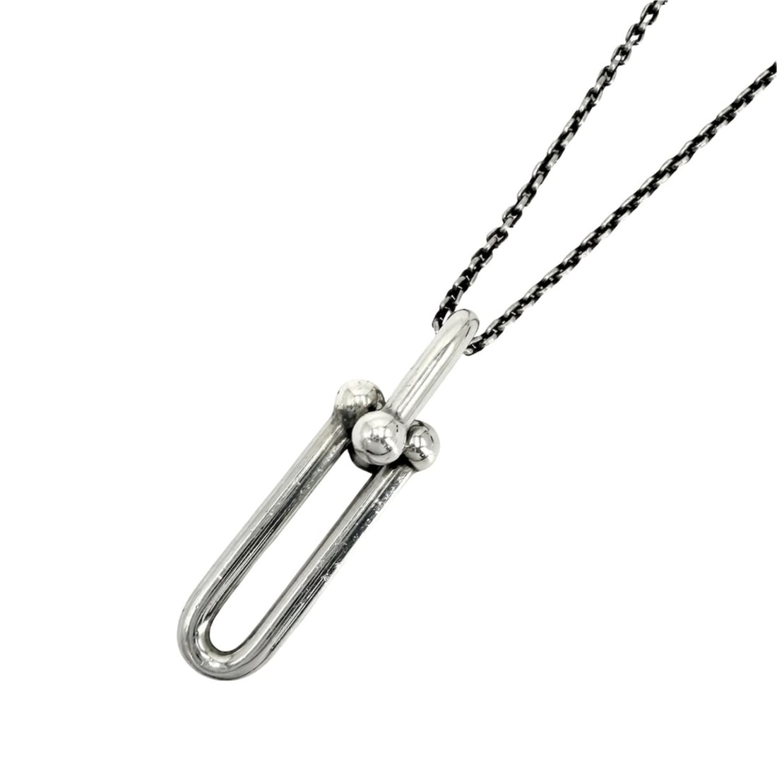 Tiffany & Co. Necklace for Men and Women, Hardware Design, Long Link Pendant, Jewelry, Accessory, (1 of 11)