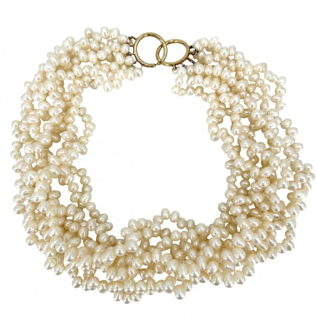 Tiffany & Co. Women's Necklace, Paloma Picasso Torsade, Jewelry Accessory, Au750 18K Yellow Gold,: --- Catalog ---Category: SizeNeck Circumference: 41 cm / 16.14''Category: DesignColor: White, YellowGender: WomenMaterial: Yellow gold (18K)Necklace Type: NecklaceCategory: GeneralBrand: Tiffany--- It