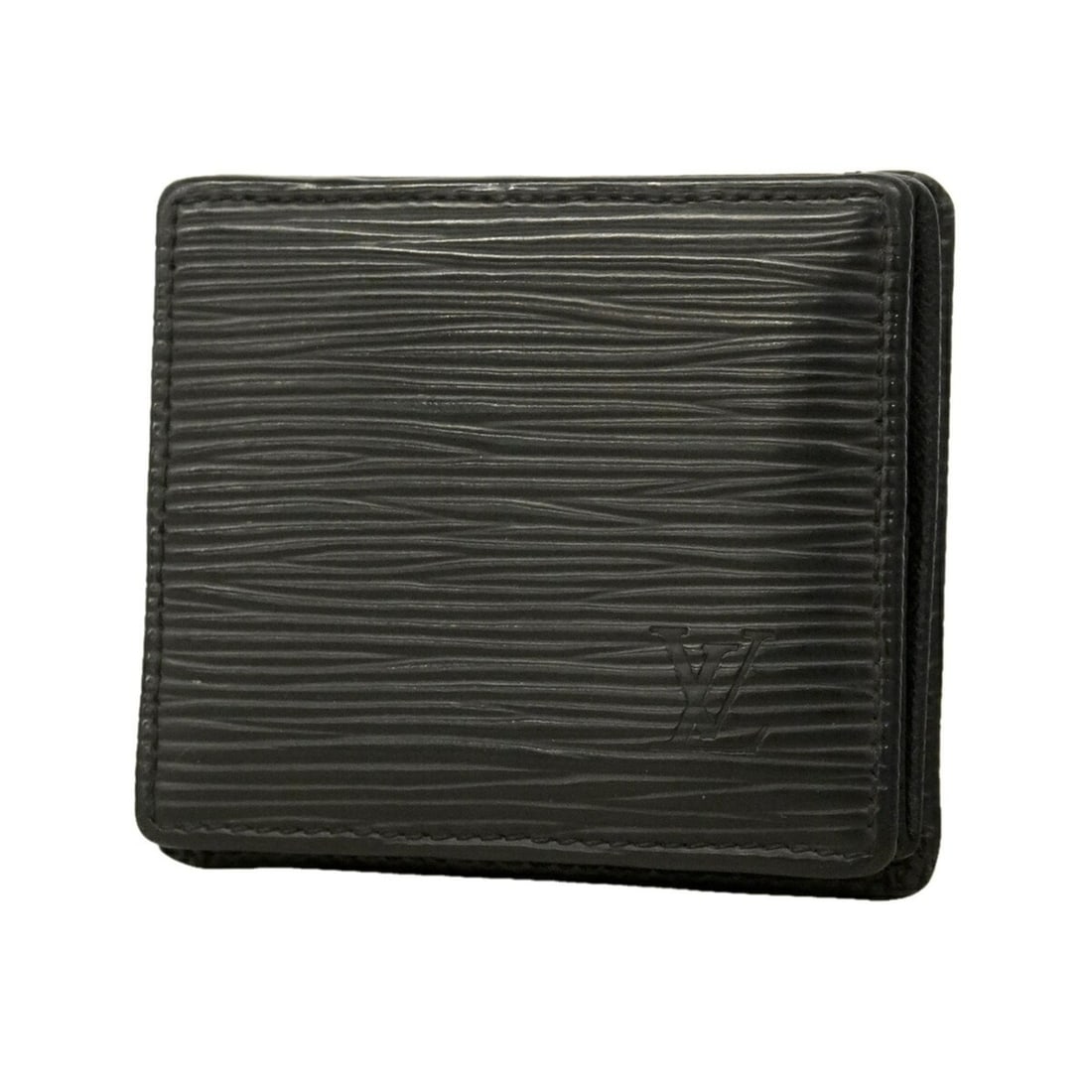 Louis Vuitton Epi Leather Wallet/Coin Case, Portemonnaie Boite M63692, Noir (Men's/Women's) (1 of 11)