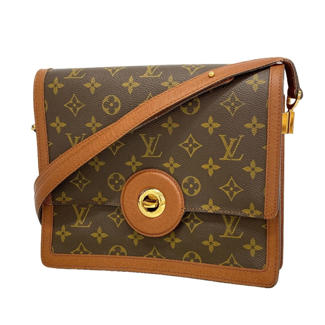 Louis Vuitton Monogram Raspail Shoulder Bag M51372 Brown Women's