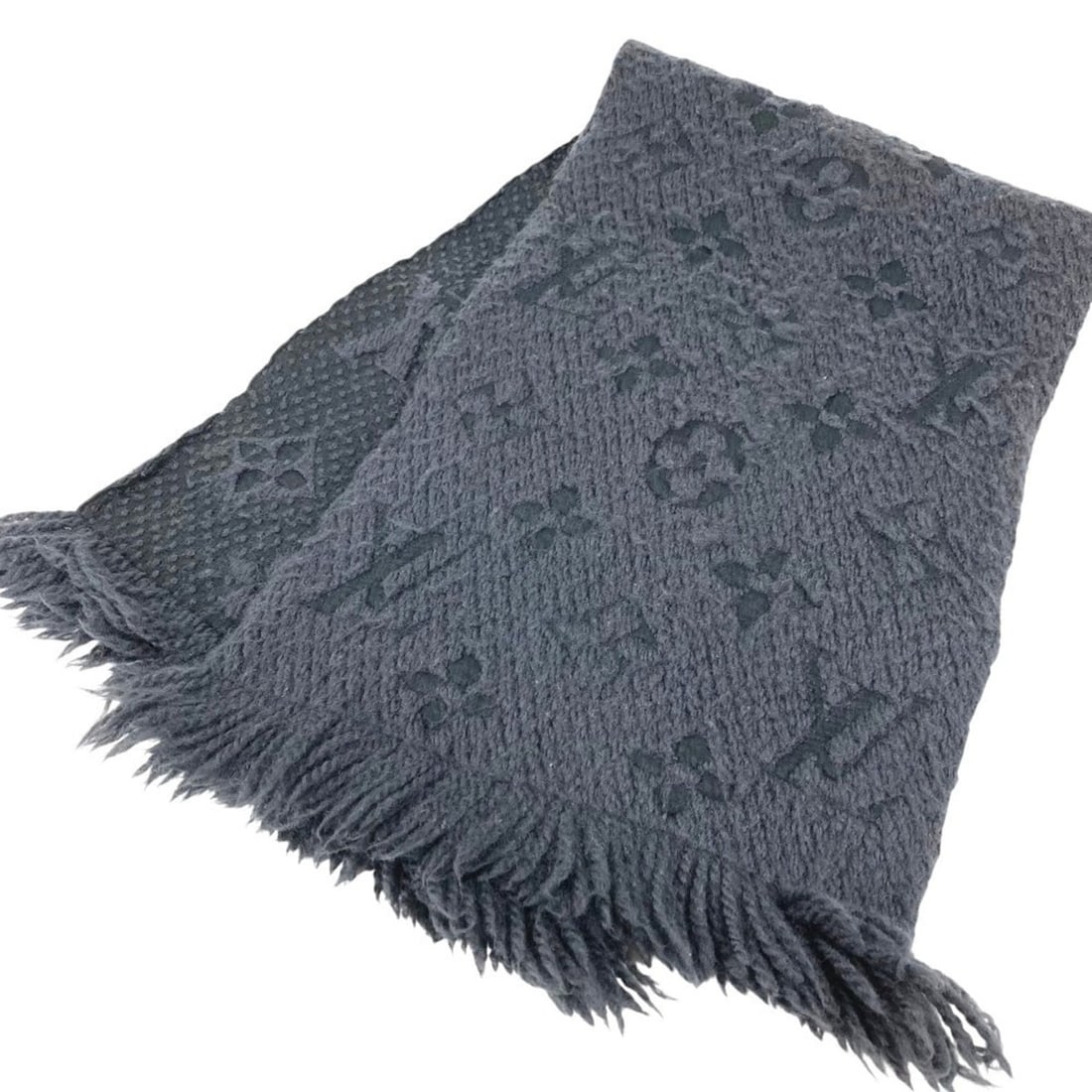 LOUIS VUITTON Louis Vuitton Fringe Echarpe Logomania Mix Stole Accessory Scarf Wool Silk Men's: --- Catalog ---Category: SizeSize (LxW): 1.6m x 29cm / 62.99'' x 11.41''Category: DesignType: StoleColor: Dark grayGender: Men,WomenMaterial: Wool , Silk Category: GeneralBrand: Louis VuittonCountry o