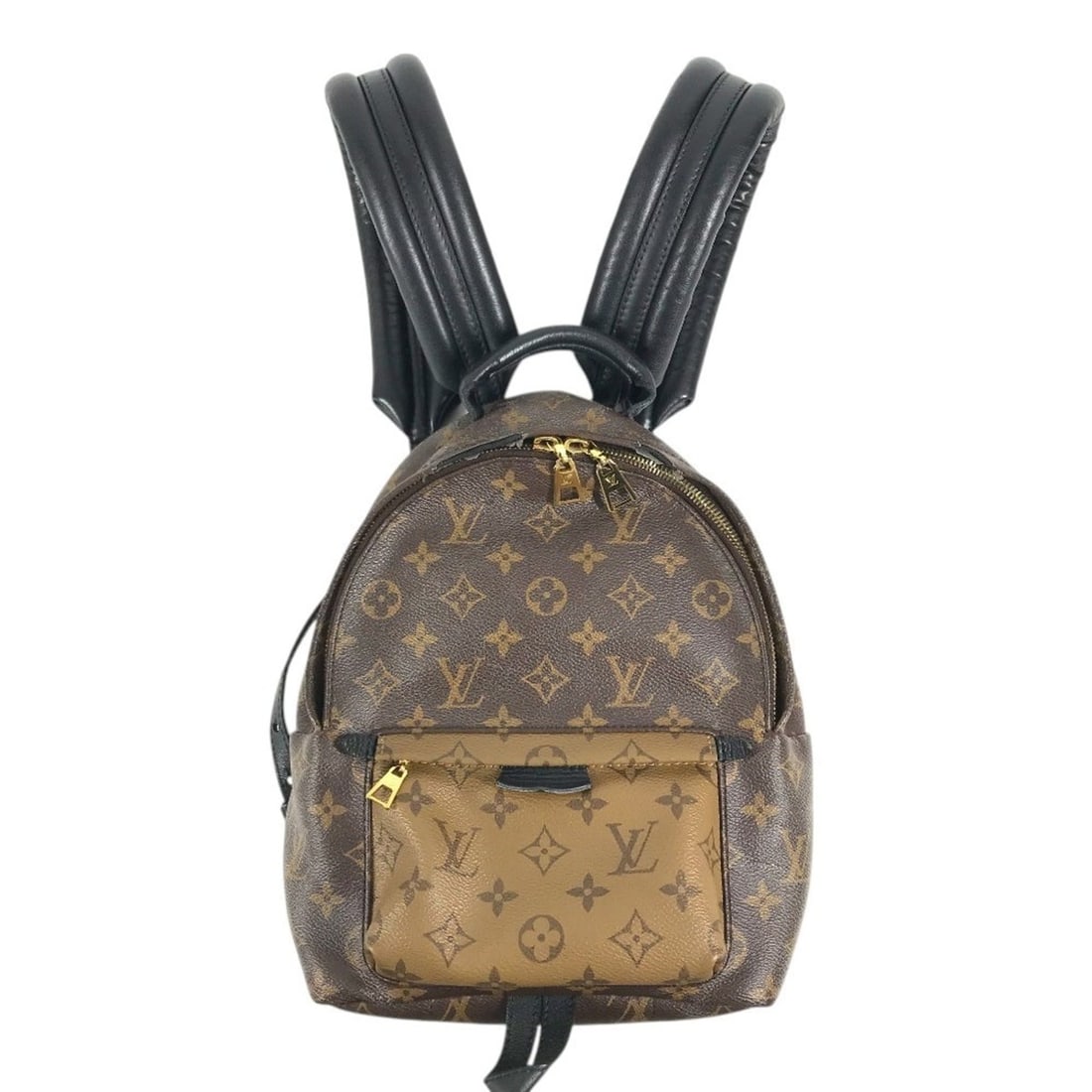 LOUIS VUITTON M44870 Monogram Reverse Palm Springs Backpack PM Daypack Bag Rucksack Canvas Women's: --- Catalog ---Category: SizeSize (HxWxD): 26cm x 20.5cm x 9cm / 10.23'' x 8.07'' x 3.54''Category: DesignType: BackpackColor: BrownGender: WomenMaterial: Monogram Reverse , Canvas , Monogram , Canvas