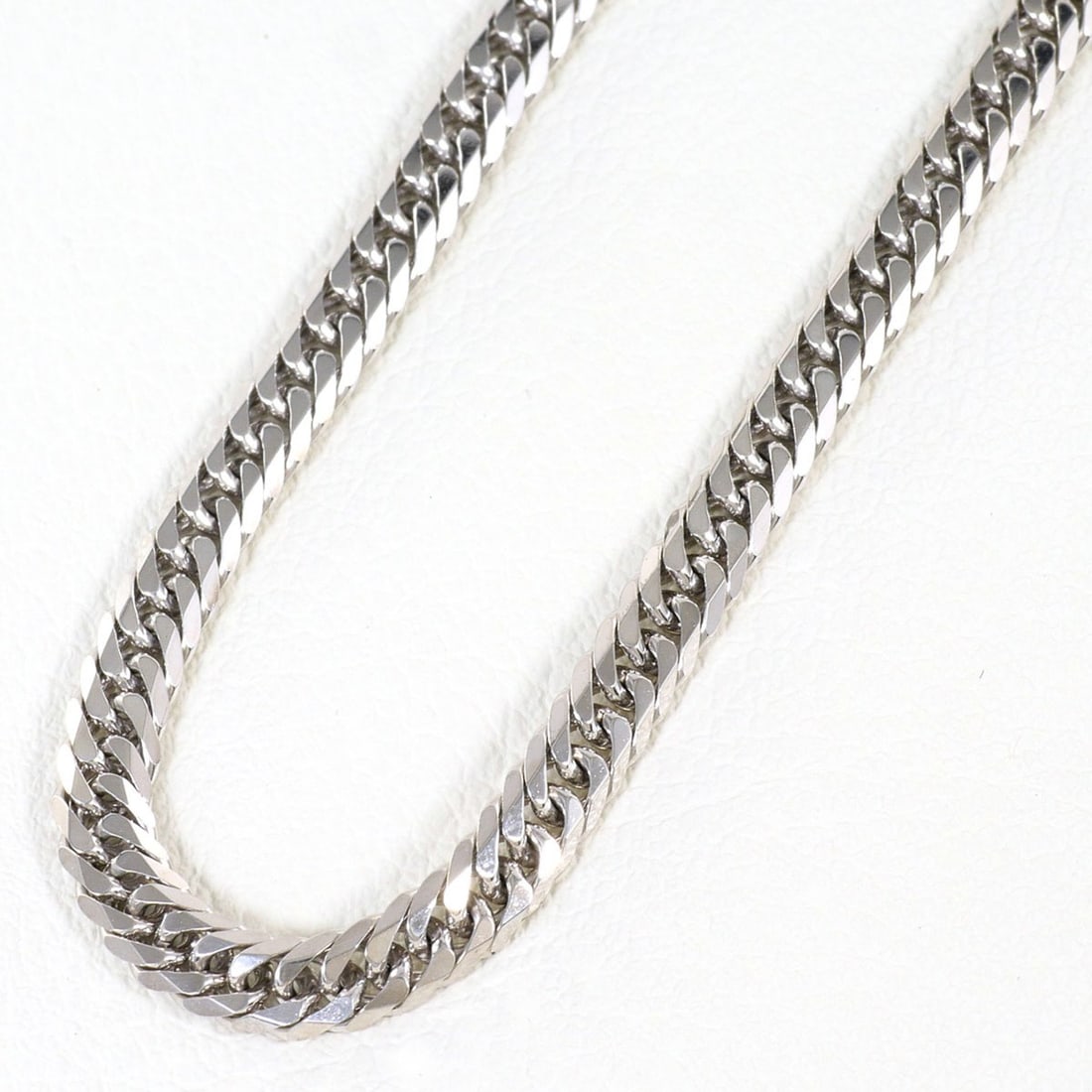 18K (18-karat white gold) necklace, total weight 17.6g, 50cm length, jewelry. (1 of 17)