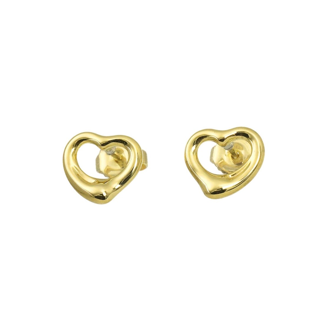 Tiffany & Co. Heart Earrings, 18K Yellow Gold (750), Pierced Earrings: --- Catalog ---Category: SizeSize (HxWxD): 9.70mm x 11.00mm / 0.38'' x 0.43''Category: DesignType: Stud earringsGender: WomenMaterial: Yellow gold (18K)Category: GeneralBrand: Tiffany--- Item List ---