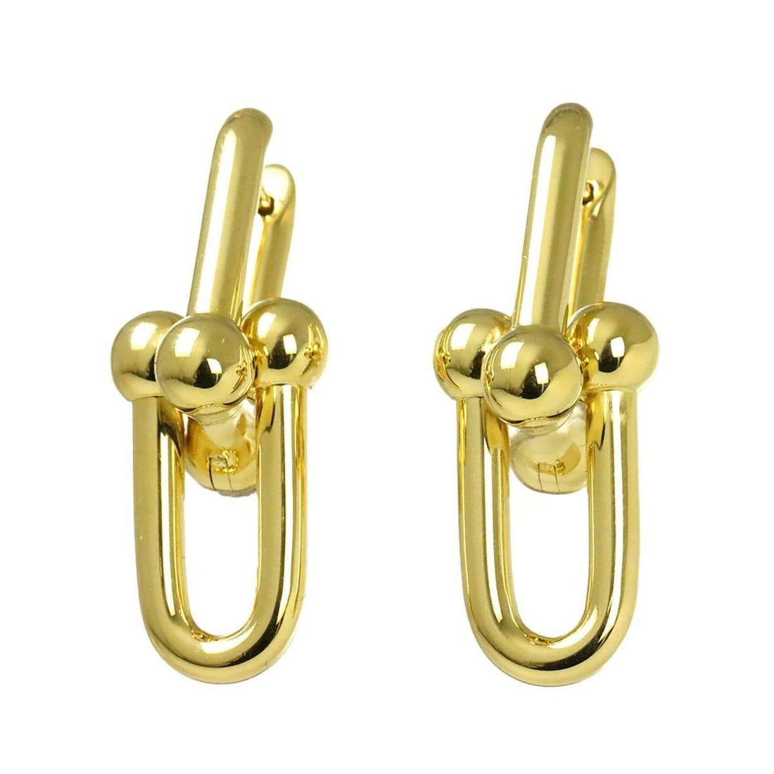 Tiffany & Co. Hardwear Link Earrings, 18K Yellow Gold (750), Pierced.: --- Catalog ---Category: SizeSize (HxWxD): 35.50mm x 13.40mm / 1.40'' x 0.53''Category: DesignType: Drop earringsGender: WomenMaterial: Yellow gold (18K)Category: GeneralBrand: Tiffany--- Item List --