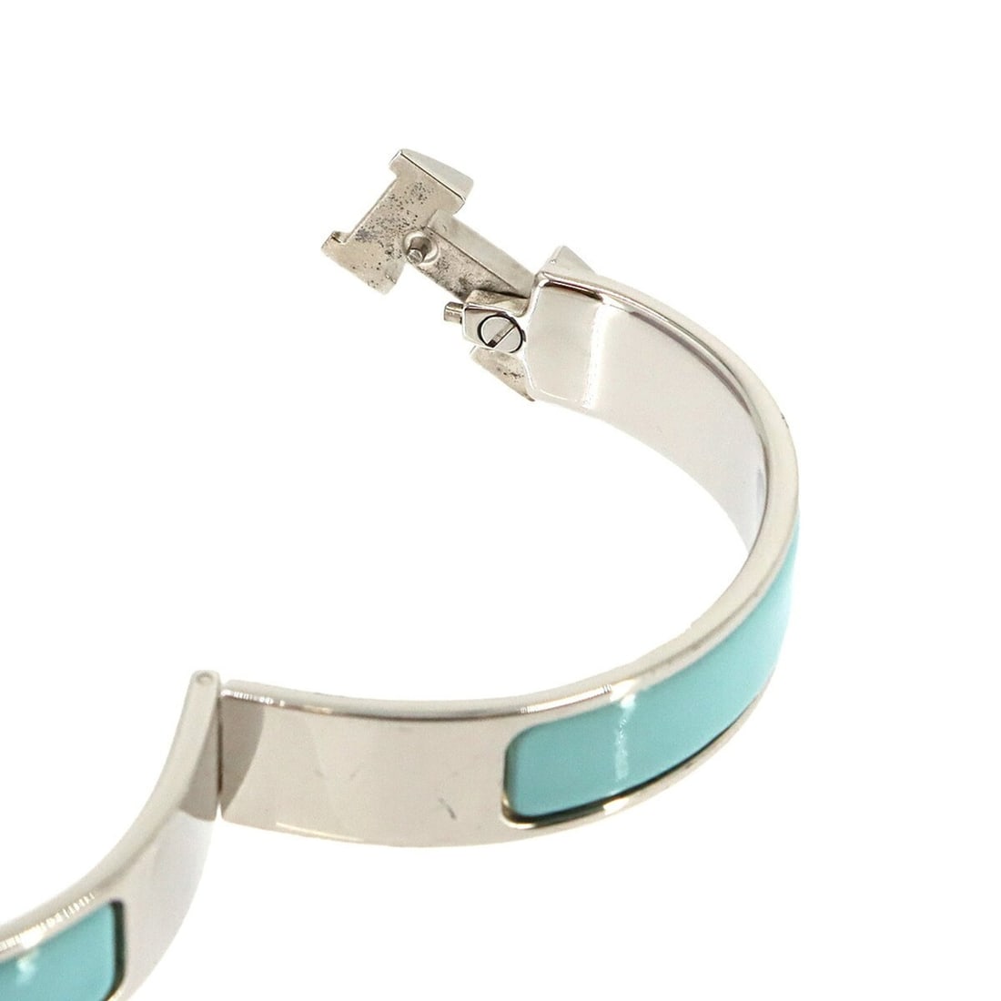 Hermes Clic H PM Bangle, Blue Silver - 5