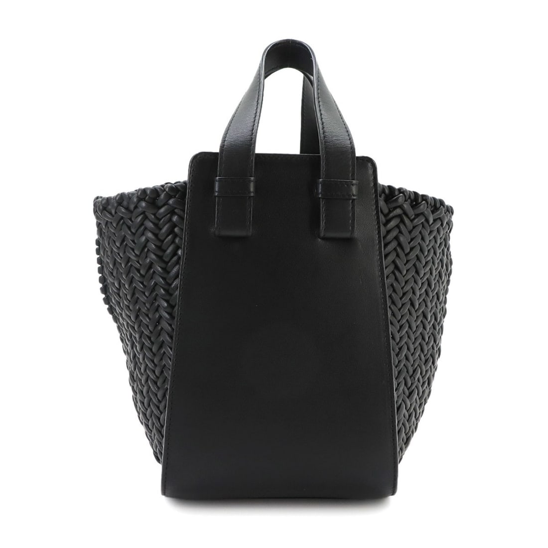 LOEWE Hammock Compact 2-way Handbag/Shoulder Bag, Leather, Black, A538H13X36, Gold Hardware (1 of 17)