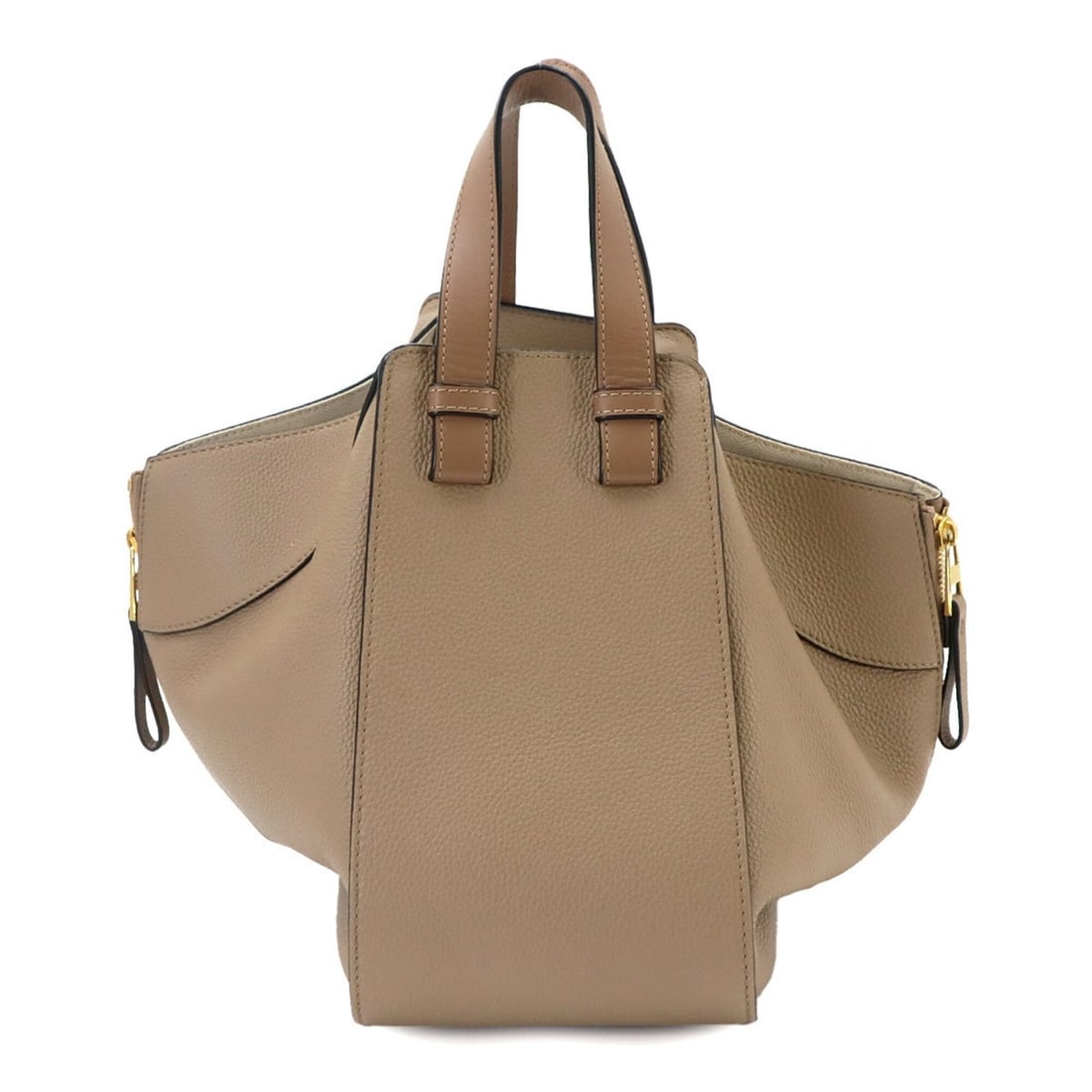 Loewe Hammock Small 2-way Hand/Shoulder Handbag, Leather, Beige/Brown, A538S35X51, Gold Hardware (1 of 18)
