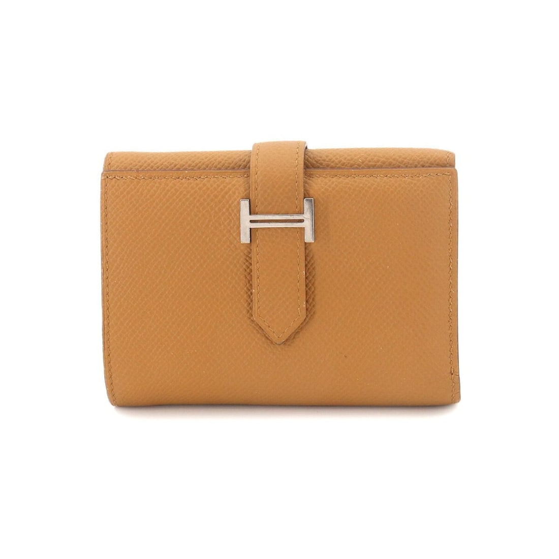 Hermes Bearn Combination Verso Tri-fold Wallet, Epsom Sesame Blue Brume, Z Stamp. (1 of 13)