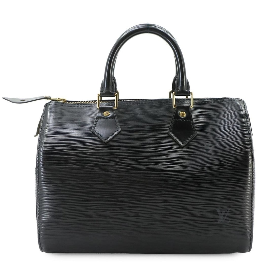 Louis Vuitton Epi Speedy 25 Handbag, Leather, Noir (M59032), Gold Hardware: --- Catalog ---Category: SizeSize (HxWxD): 19cm x 27cm x 15cm / 7.48'' x 10.62'' x 5.9''Category: DesignType: HandbagColor: NoirGender: WomenMaterial: Epi leather Category: GeneralMPN: M59032Brand: Lo