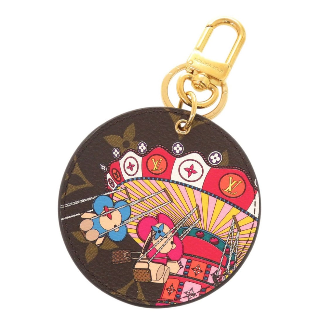 Louis Vuitton Portefeuille Illustré Vivienne M69858 Accessory Bag Charm Keychain LV 0278 LOUIS: --- Catalog ---Category: SizeSize (HxWxD): 13cm x 8cm / 5.11'' x 3.14''Category: DesignType: KeyringColor: Brown, Monogram, Multi-color, PinkGender: Women,MenMaterial: Canvas, MonogramCategory: Genera