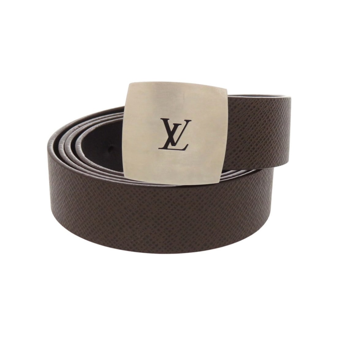 Louis Vuitton Ceinture Taiga M9804 Brown Belt LV 1681 LOUIS VUITTON Men's: --- Catalog ---Category: SizeLength: 109.5cm - 116cm / 43.11'' - 45.66''Category: DesignType: Standard beltColor: Brown, SilverGender: MenCategory: GeneralMPN: M9804Brand: Louis VuittonCountry of Orig