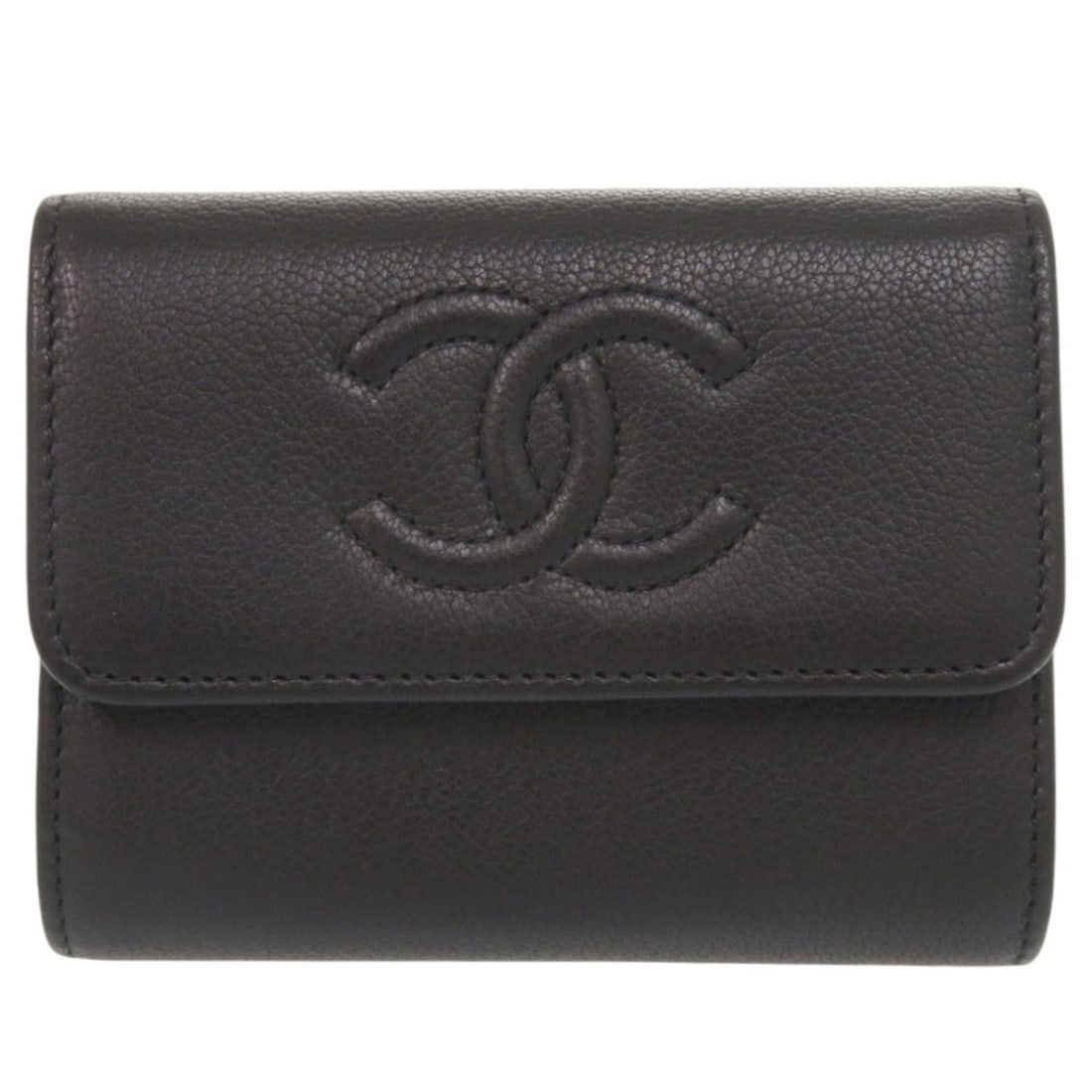 Chanel Coco Mark Leather Black 22 Series Business Card Holder/Card Case Wallet/Coin Purse Wallet: --- Catalog ---Category: DesignType: Card caseColor: BlackGender: WomenMaterial: Leather Category: GeneralBrand: ChanelCountry of Origin: SpainCategory: Physical PropertiesSize (HxWxD): 8.5cm x 11cm x