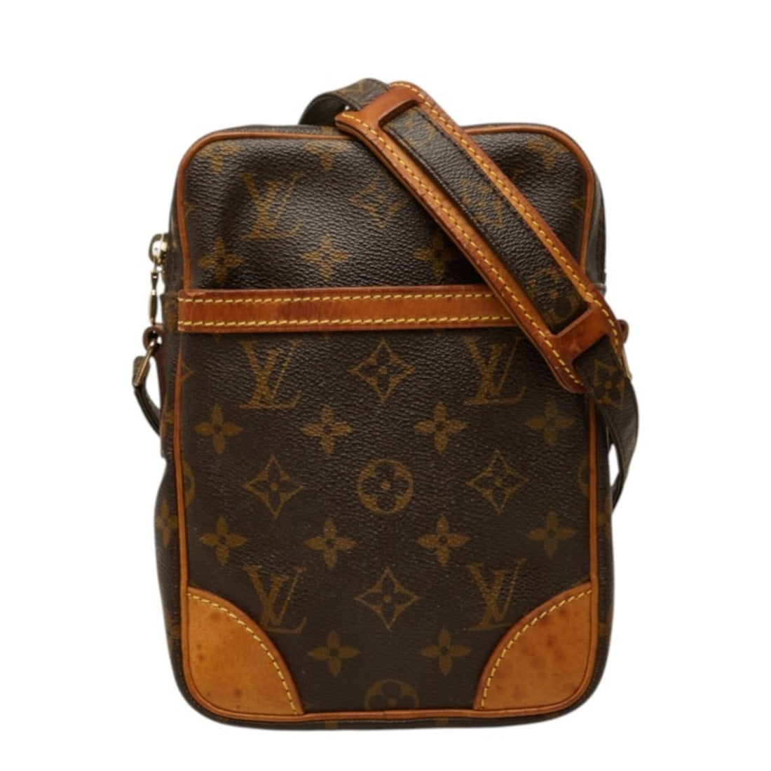 Louis Vuitton Monogram Danube Crossbody Shoulder Bag M45266 Brown Leather Women's LOUIS VUITTON: --- Catalog ---Category: SizeSize (HxWxD): 20.5cm x 14.5cm x 4cm / 8.07'' x 5.7'' x 1.57''Category: DesignType: Shoulder bagColor: Brown, MonogramGender: WomenMaterial: PVC , Leather Category: