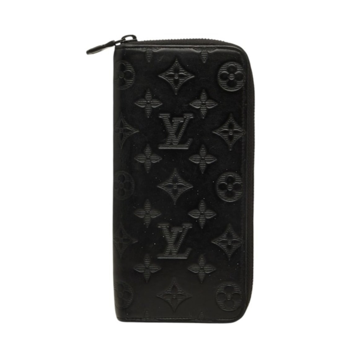 Louis Vuitton Monogram Shadow Zippy Wallet Vertical Long M62902 Black Leather Women's LOUIS VUITTON (1 of 9)