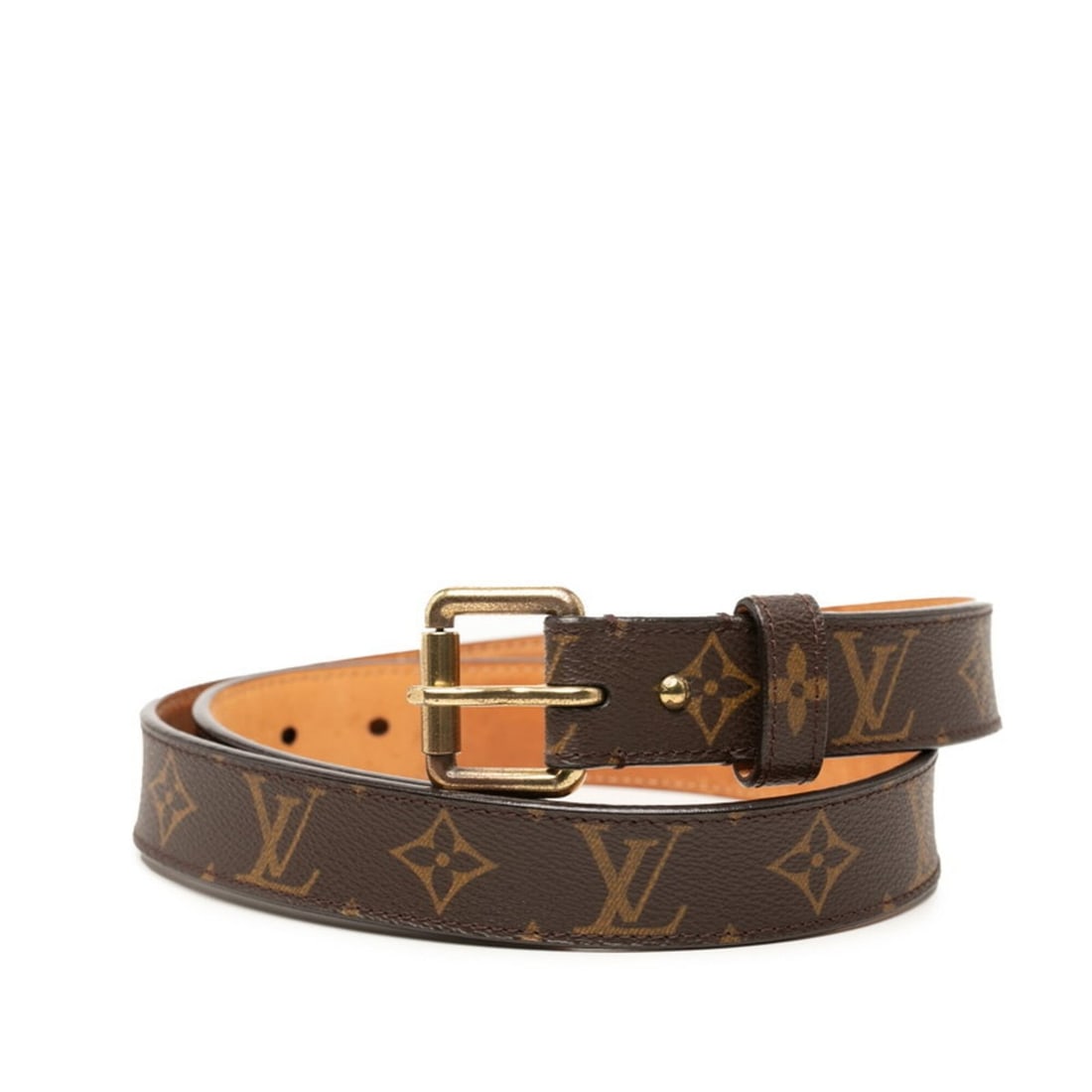 Louis Vuitton Monogram Belt, Size 90 (36), Brown Leather, Women's.: --- Catalog ---Category: SizeLength: 103cm / 40.55''Category: DesignType: Standard beltColor: Brown, MonogramGender: WomenMaterial (Strap): Monogram Category: GeneralBrand: Louis Vuitton--- Item List