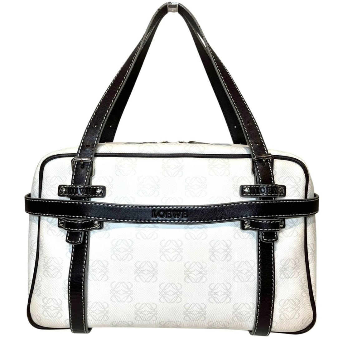 Loewe handbag, Repeat Anagram, leather. - 2