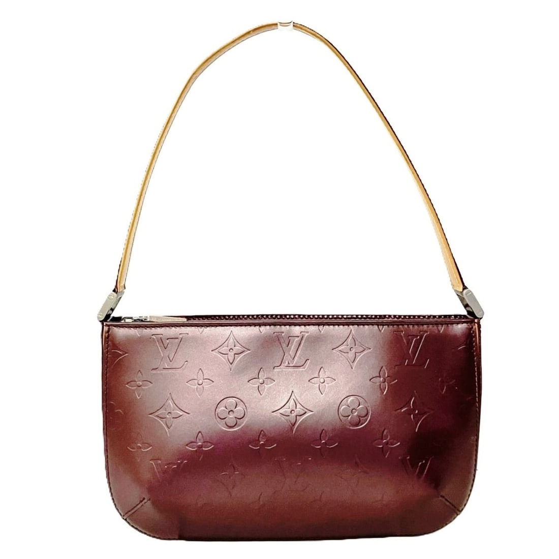 Louis Vuitton Fowler Handbag, Monogram Matte Leather, M55146: --- Catalog ---Category: SizeHandle Drop: 18.00cm / 7.09''Size (HxWxD): 15cm x 25cm x 3.5cm / 5.9'' x 9.84'' x 1.37''Handle Length: 48cm / 18.89''Category: DesignType: HandbagColor: VioletGender: Wome