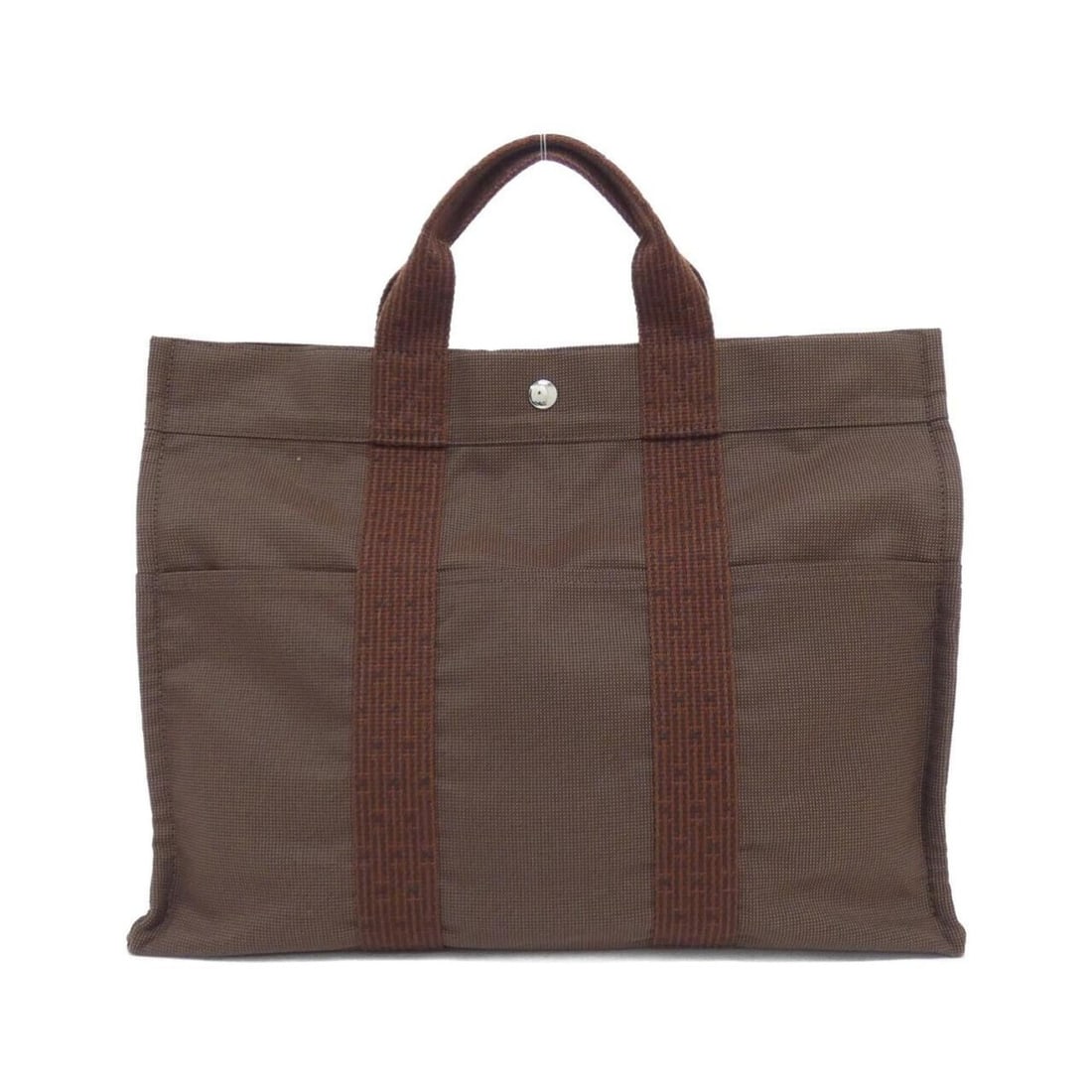Hermes Herline MM 100951M Handbag: --- Catalog ---Category: SizeSize (HxWxD): 32cm x 42cm x 10cm / 12.59'' x 16.53'' x 3.93''Category: DesignType: HandbagColor: BrownGender: WomenMaterial: Canvas Category: GeneralBrand: Hermes--- Item 