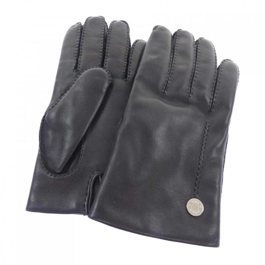 Hermes gloves: --- Catalog ---Category: SizeHand Width: 20cm / 7.87''Total Length: 22cm / 8.66''Category: DesignType: Warm glovesColor: BlackGender: MenCategory: GeneralBrand: Hermes--- Item List ---Section:
