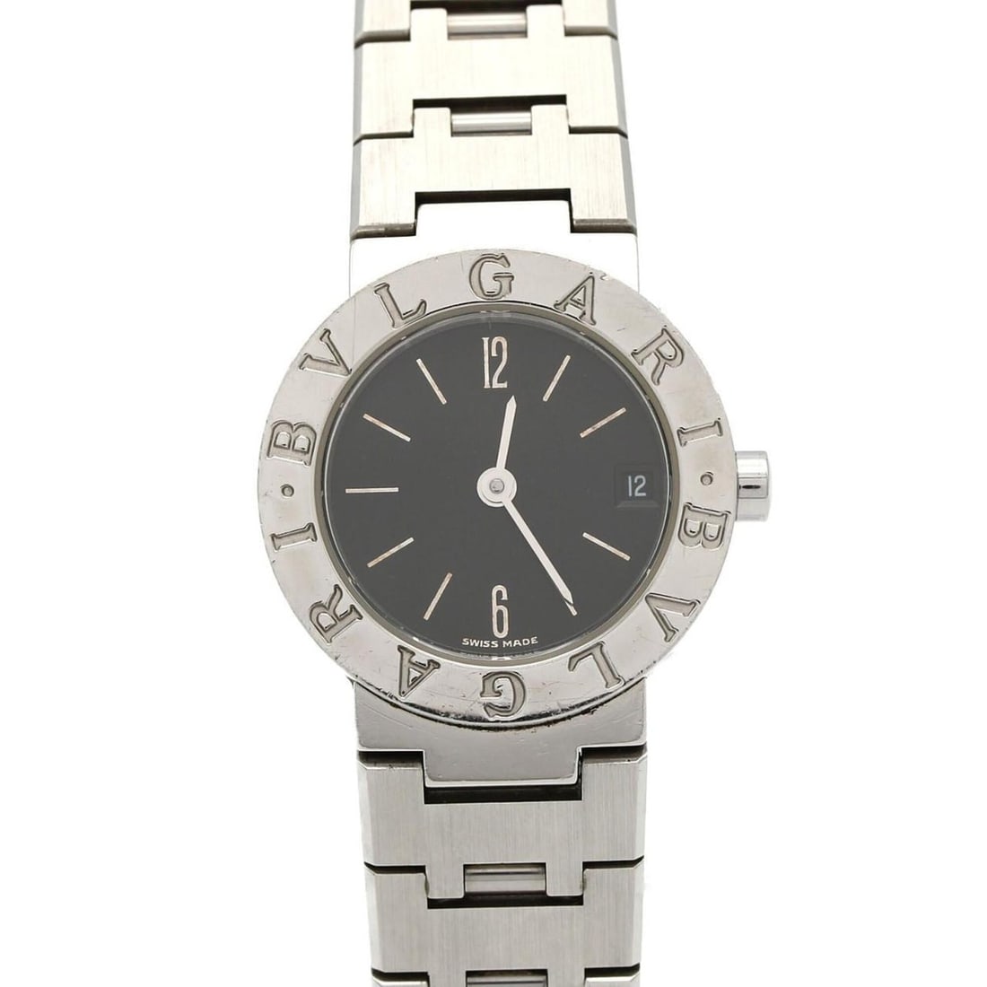 Bulgari BB23SS BB23SSD SS Quartz Watch: --- Catalog ---Category: SizeWrist Size: 14.5cm / 5.7''Case Diameter: 23mm / 0.91''Category: DesignType: WristwatchGender: WomenColor (Dial): BlackMaterial (Band): Stainless steelMaterial (Case): Stai