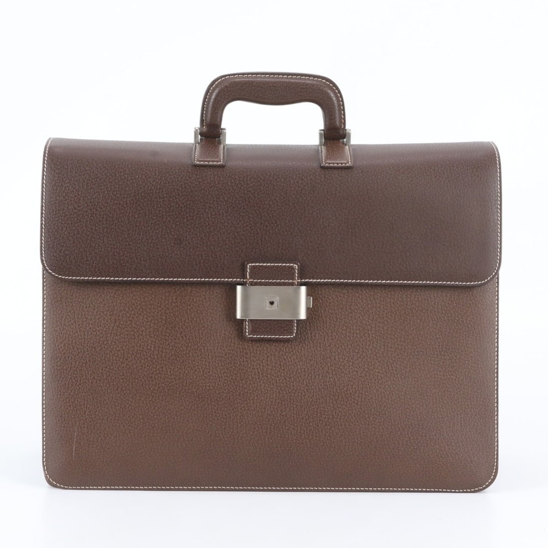 Salvatore Ferragamo Leather Business Bag Briefcase Tote for Men: --- Catalog ---Category: SizeSize (HxWxD): 30cm x 41cm x 15cm / 11.81'' x 16.14'' x 5.9''Category: DesignType: Briefcase, Tote bagColor: BrownGender: MenMaterial: Leather Category: GeneralBrand: Salva