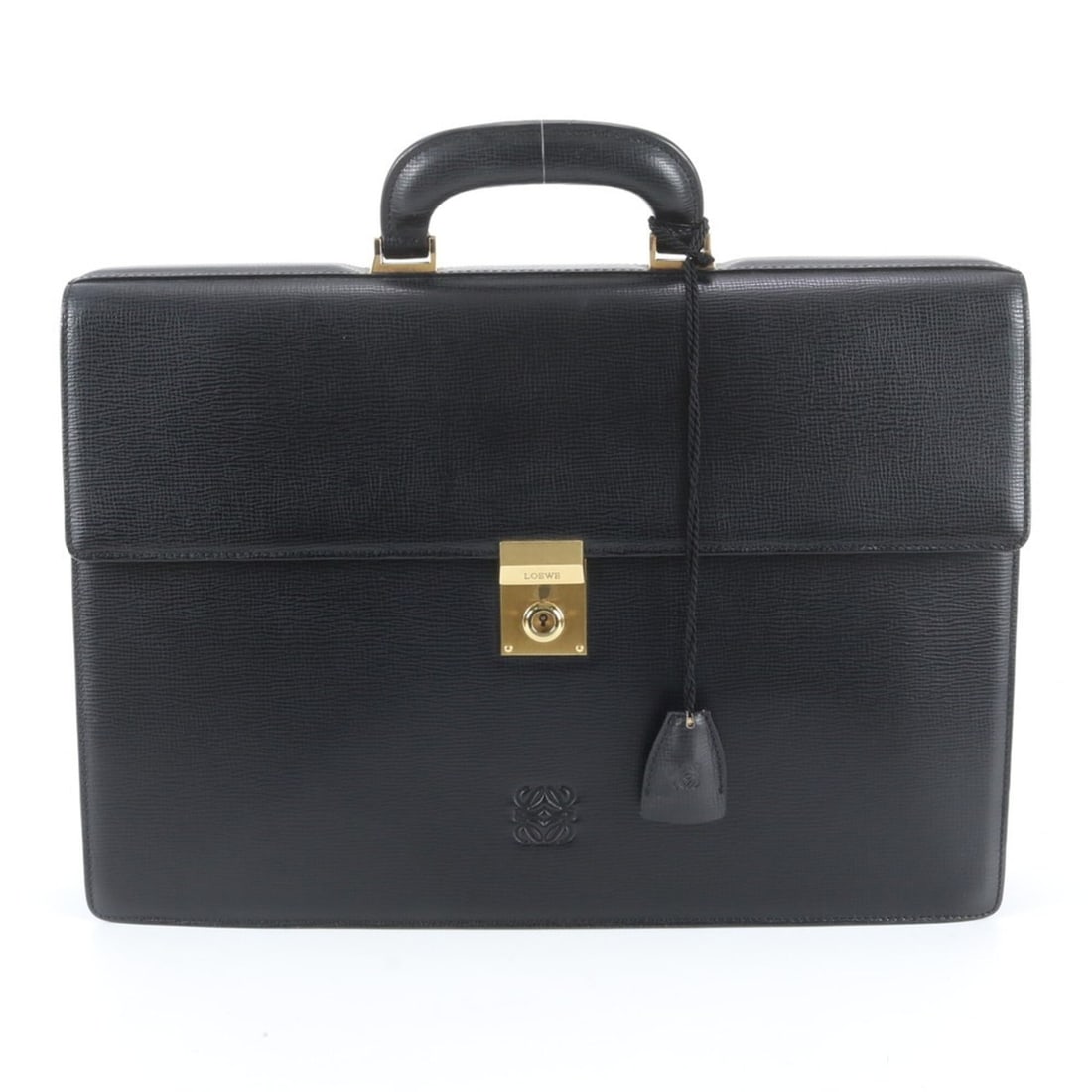 Loewe Anagram Leather Business Bag Briefcase Tote Black Men's (1 of 13)
