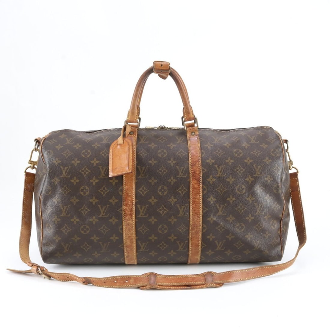 Louis Vuitton Monogram Keepall Bandoulière 50 M41416 Leather 2-Way Boston Bag Shoulder for Men: --- Catalog ---Category: SizeSize (HxWxD): 25cm x 50cm x 22cm / 9.84'' x 19.68'' x 8.66''Category: DesignType: Boston bag, Shoulder bagColor: BrownGender: MenMaterial: Leather , Coated canvas Category