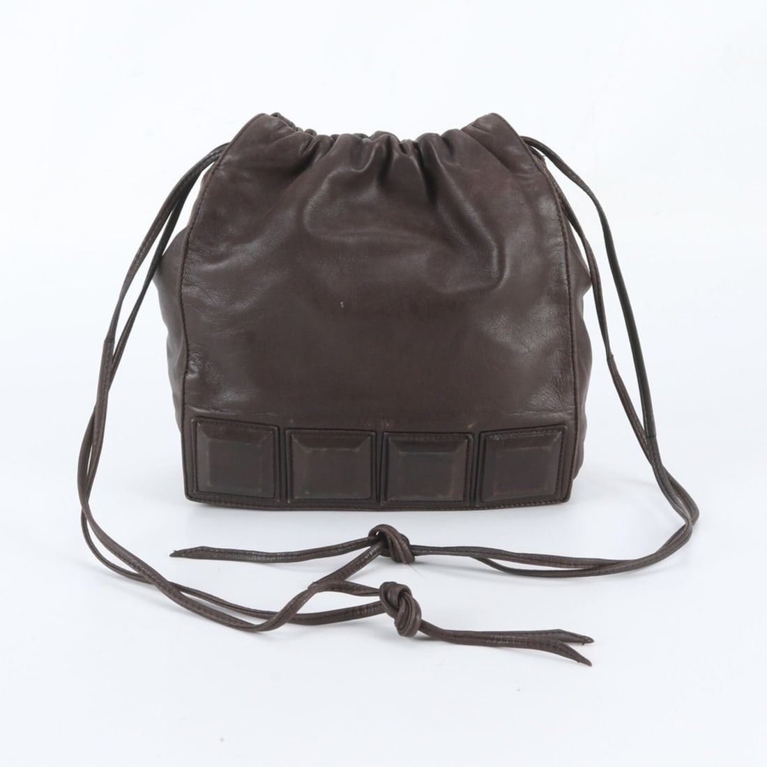 Loewe Nappa Leather Drawstring Shoulder Bag, Brown, Brand Name, Women's (1 of 10)