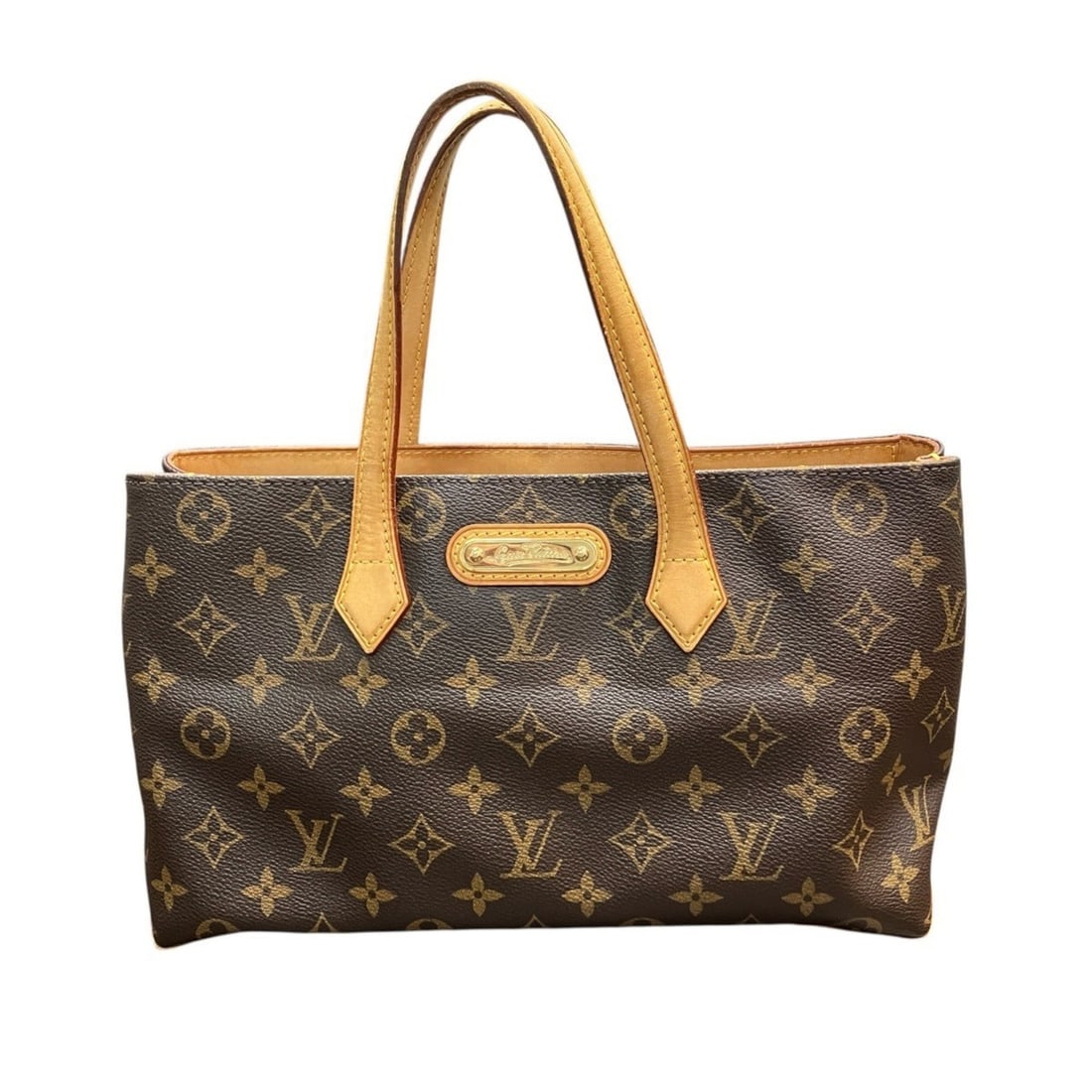 Louis Vuitton Wilshire PM Handbag, Monogram Canvas, M45643: --- Catalog ---Category: SizeSize (HxWxD): 18.5cm x 30cm x 12cm / 7.28'' x 11.81'' x 4.72''Category: DesignType: HandbagColor: BrownGender: WomenMaterial: Monogram , Canvas Category: GeneralMPN: M4564