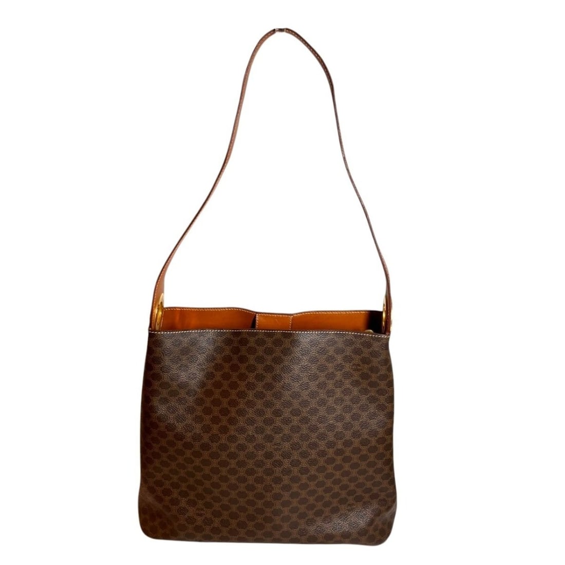 Celine shoulder bag, Macadam pattern: --- Catalog ---Category: SizeSize (HxWxD): 27cm x 30cm x 11cm / 10.62'' x 11.81'' x 4.33''Category: DesignType: Shoulder bagColor: BrownGender: WomenMaterial: PVC Category: GeneralBrand: Celine--- Ite