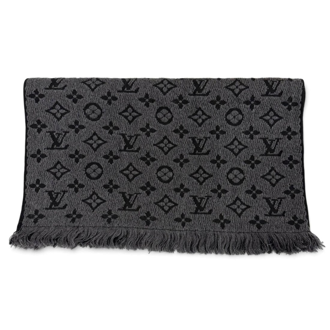 LOUIS VUITTON (Louis Vuitton) 2020 model M78526 100% Wool Monogram Classic Fringed Stole/Scarf,: --- Catalog ---Category: SizeSize (LxW): 1.79m x 38.5cm / 70.47'' x 15.15''Category: DesignType: StoleColor: Black, GrayGender: MenMaterial: Wool Category: GeneralMPN: M78526Brand: Louis VuittonCountr