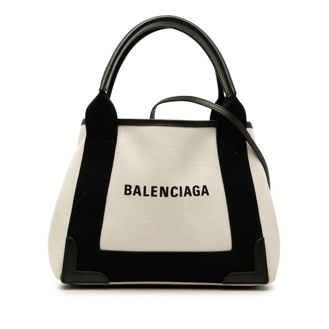 Balenciaga Navy Cabas XS Handbag Shoulder Bag 2WAY 390346 Ivory Black Canvas Leather Women's: --- Catalog ---Category: SizeSize (HxWxD): 20cm x 24.5cm x 7cm / 7.87'' x 9.64'' x 2.75''Category: DesignType: Handbag, Pouch, Shoulder bagColor: Black, IvoryGender: WomenMaterial: Ivory Category: Gen