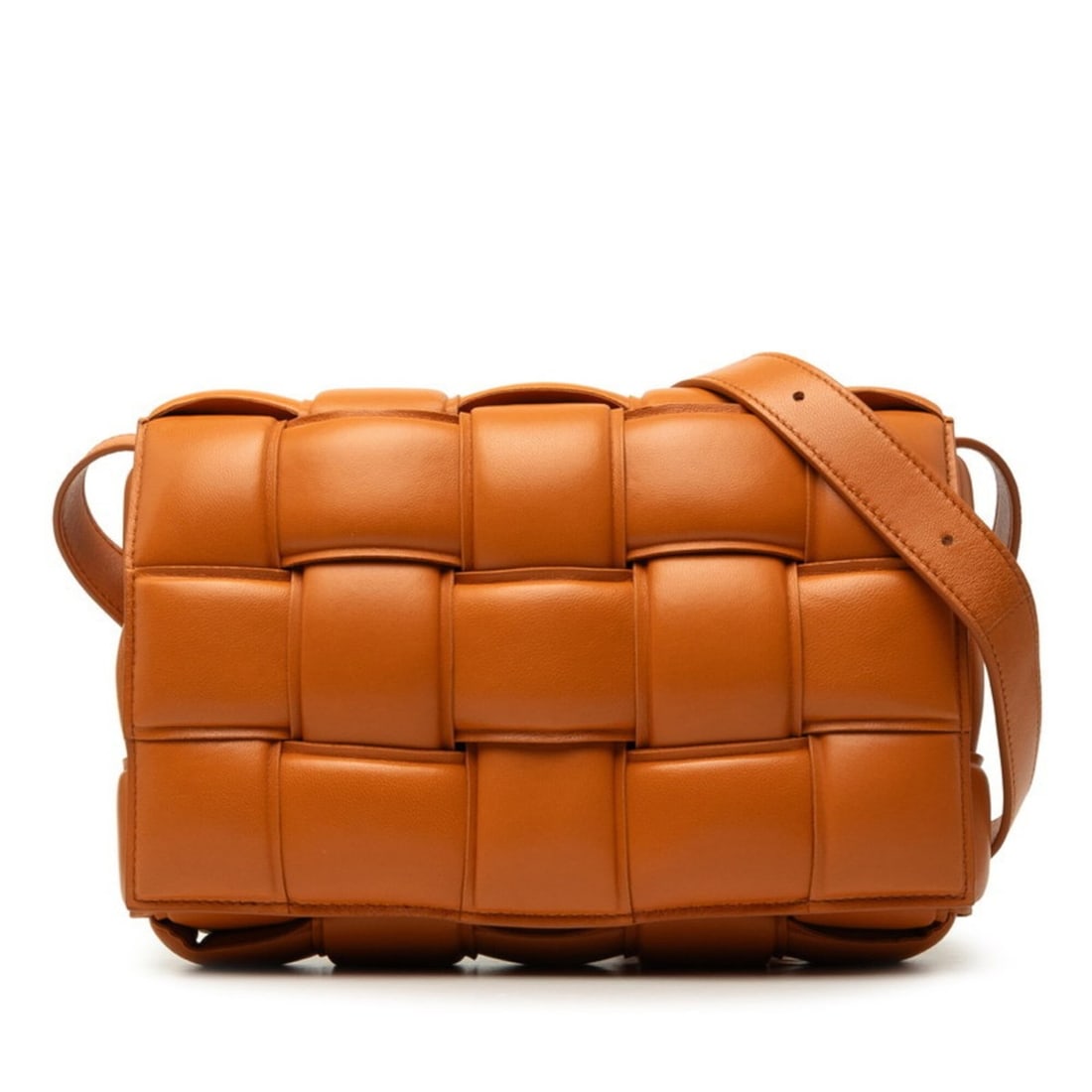 Bottega Veneta Padded Cassette Crossbody Shoulder Bag, Brown Leather, Women's.: --- Catalog ---Category: SizeSize (HxWxD): 16cm x 24.5cm x 6cm / 6.29'' x 9.64'' x 2.36''Category: DesignType: Shoulder bagColor: BrownGender: WomenMaterial: Leather Category: GeneralBrand: Bottega