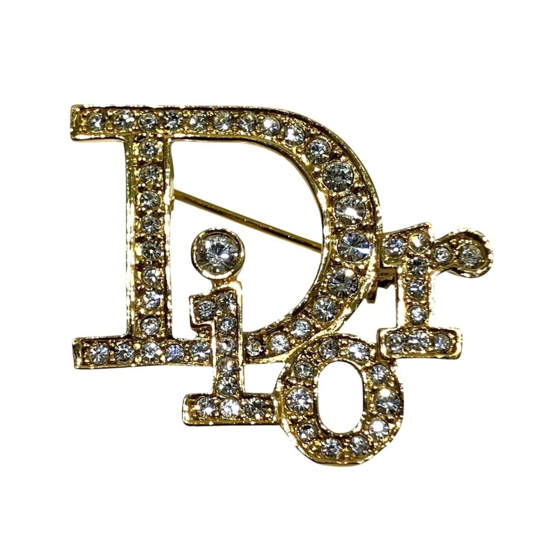 Christian Dior Dior brooch accessory. Total weight 5.4g. Alloy with rhinestones.: --- Catalog ---Category: SizeWeight: 5.4g / 0.19oz.Size (HxWxD): 2.7cm x 3cm x 3.00mm / 1.06'' x 1.18'' x 0.11''Category: DesignType: BroochStone: RhinestoneGender: WomenMaterial: AlloyCategory: