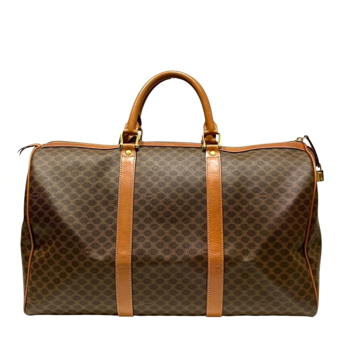 Celine Boston bag, Macadam pattern, leather. - 2
