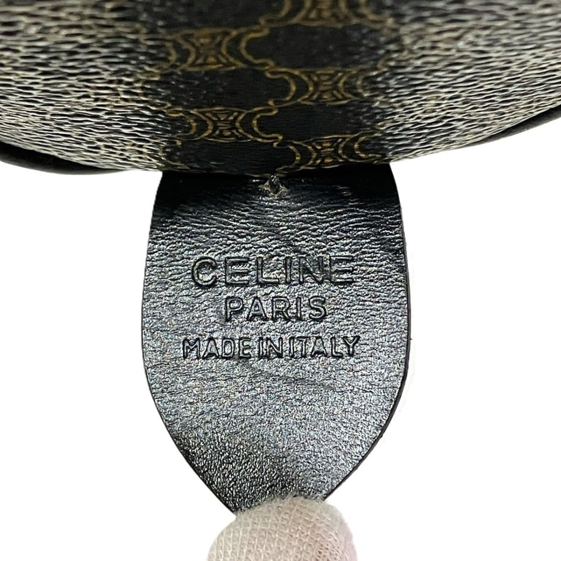 Celine handbag, Macadam pattern, leather. - 4
