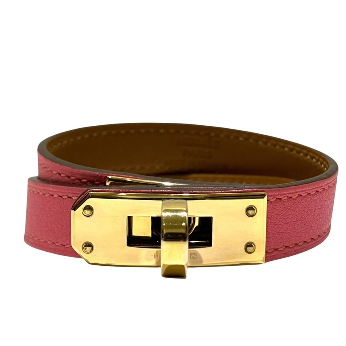 Hermes Double Tour Bracelet, Mini Kelly, Total Weight 18.4g, Leather (1 of 10)