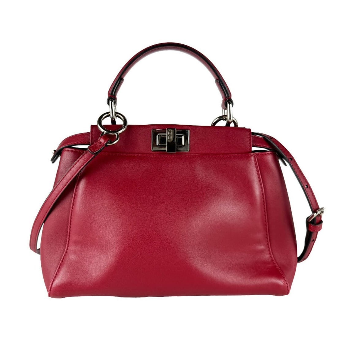 Fendi FENDI Handbag Shoulder Bag Bugs Monster Peekaboo Mini Leather Red Women's 8BN244-7RK z10791: --- Catalog ---Category: SizeSize (HxWxD): 15cm x 24cm x 10cm / 5.9'' x 9.44'' x 3.93''Category: DesignType: Handbag, Shoulder bagColor: Red colorGender: WomenMaterial: Leather Category: GeneralMPN: 8