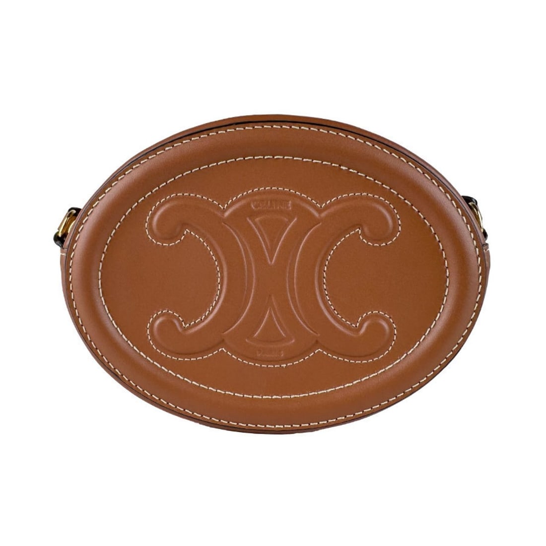 Celine CELINE Shoulder Bag Oval Purse Cuile Triomphe Leather Brown Women's z10761: --- Catalog ---Category: SizeSize (HxWxD): 12cm x 16cm x 4cm / 4.72'' x 6.29'' x 1.57''Category: DesignType: Shoulder bagColor: BrownGender: WomenMaterial: Leather Category: GeneralBrand: CelineCountr