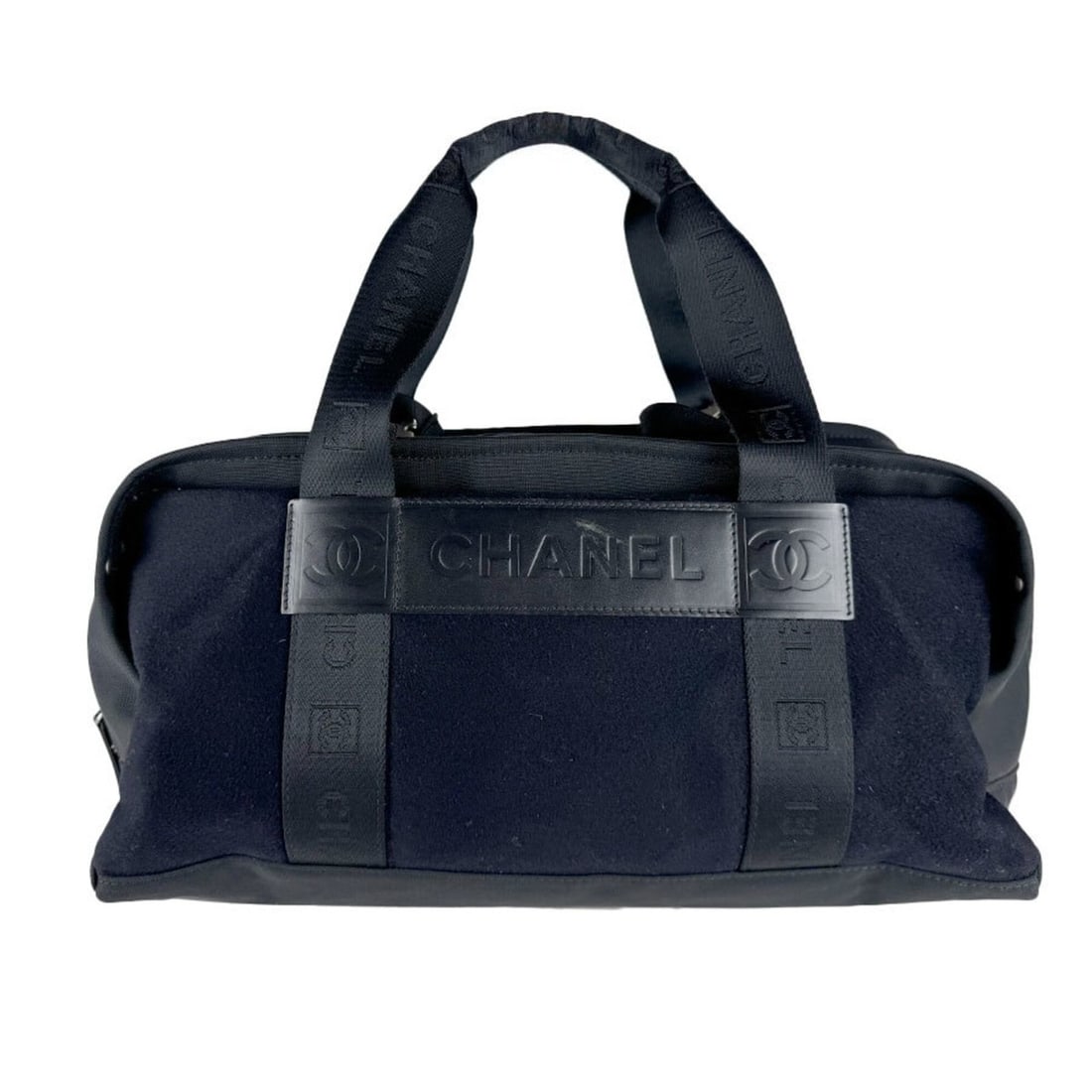 Chanel CHANEL Handbag Sport Line Canvas Black Women's z10763: --- Catalog ---Category: SizeSize (HxWxD): 17cm x 39cm x 21cm / 6.69'' x 15.35'' x 8.26''Category: DesignType: HandbagColor: BlackGender: WomenMaterial: Canvas Category: GeneralBrand: ChanelCountry of
