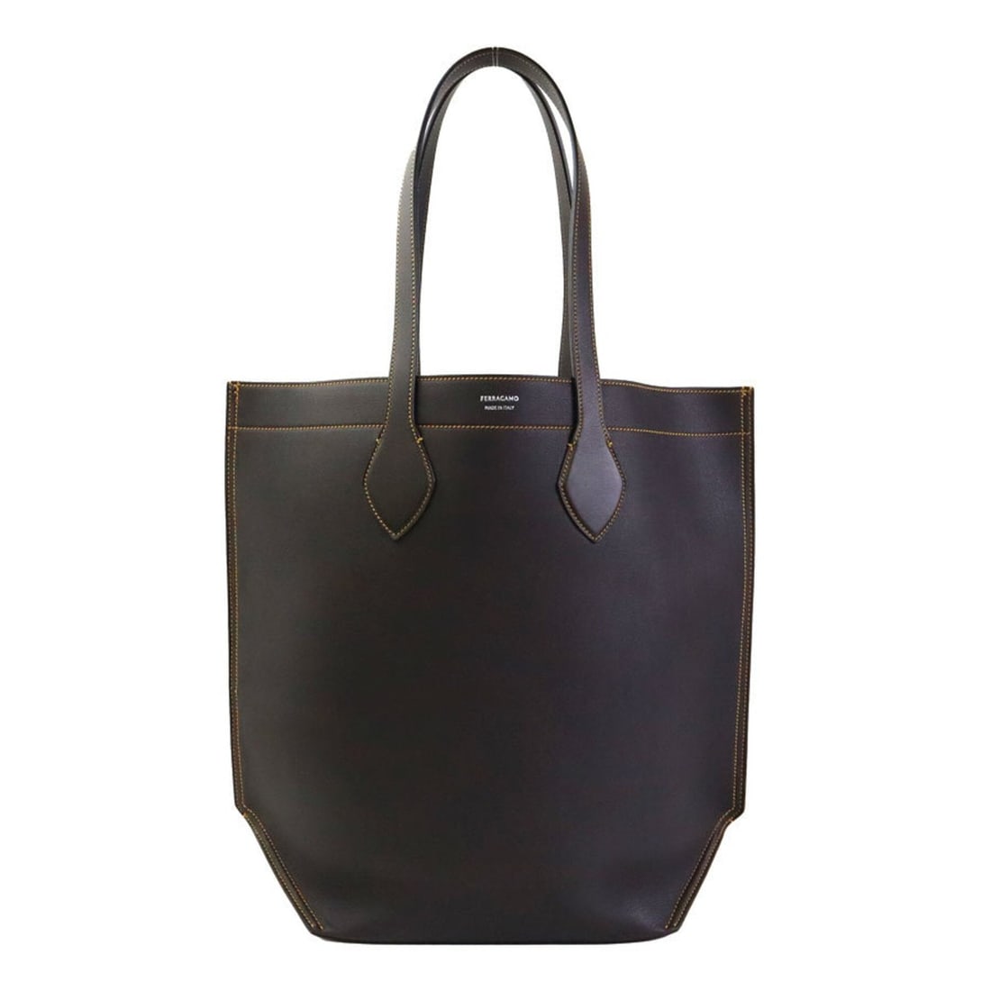 Salvatore Ferragamo handbag, leather, brown, men's, r11379k: --- Catalog ---Category: SizeSize (HxWxD): 33cm x 44.5cm x 15cm / 12.99'' x 17.51'' x 5.9''Category: DesignType: HandbagColor: BrownGender: Men,WomenMaterial: Leather Category: GeneralBrand: