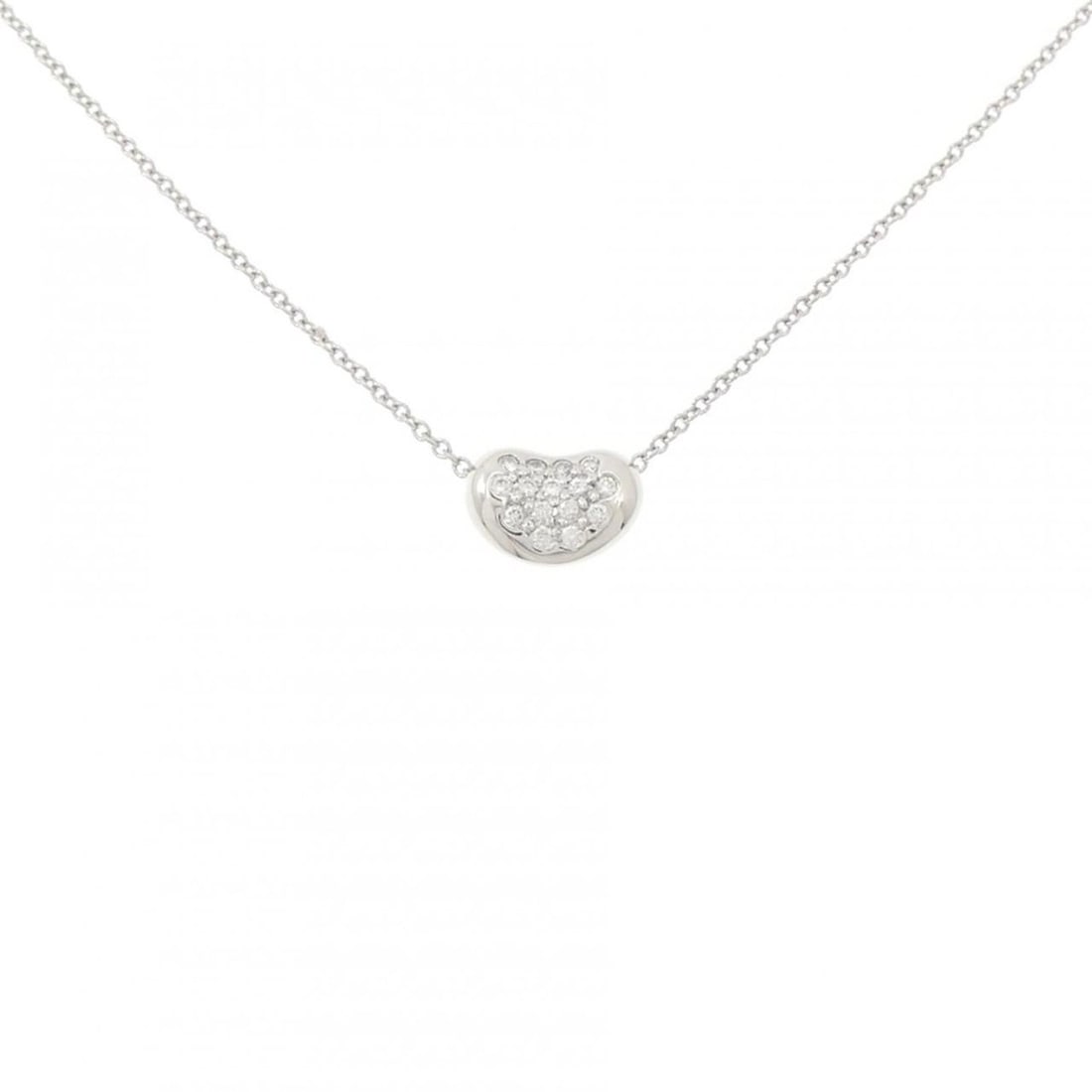 Tiffany Beans Necklace: --- Catalog ---Category: SizePendant Size: 6.4mm x 9.2mm / 0.25'' x 0.36''Neck Circumference: 41 cm / 16.14''Category: DesignStone: DiamondGender: WomenMaterial: Platinum 950Pendant Type: PendantNeckl
